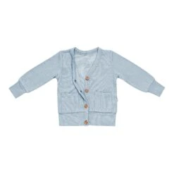 Bamboo Jersey Cardigan In Fog -Kyte baby Store kyte baby baby cardigan bamboo jersey cardigan in fog 30229958688879