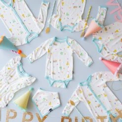 Bubble Romper In Cloud Party -Kyte baby Store kyte baby bubble romper bubble romper in cloud party 32605486022767