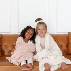 Chunky Knit Toddler Blanket In Blush -Kyte baby Store kyte baby chunky knit toddler blanket blush toddler chunky knit toddler blanket in blush 32737371029615