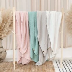 Chunky Knit Toddler Blanket In Sage 14 Chunky Knit Toddler Blanket In Sage -Kyte baby Store kyte baby chunky knit toddler blanket sage toddler chunky knit toddler blanket in sage 32751815786607