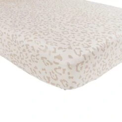 Crib Sheet In Oat Leopard