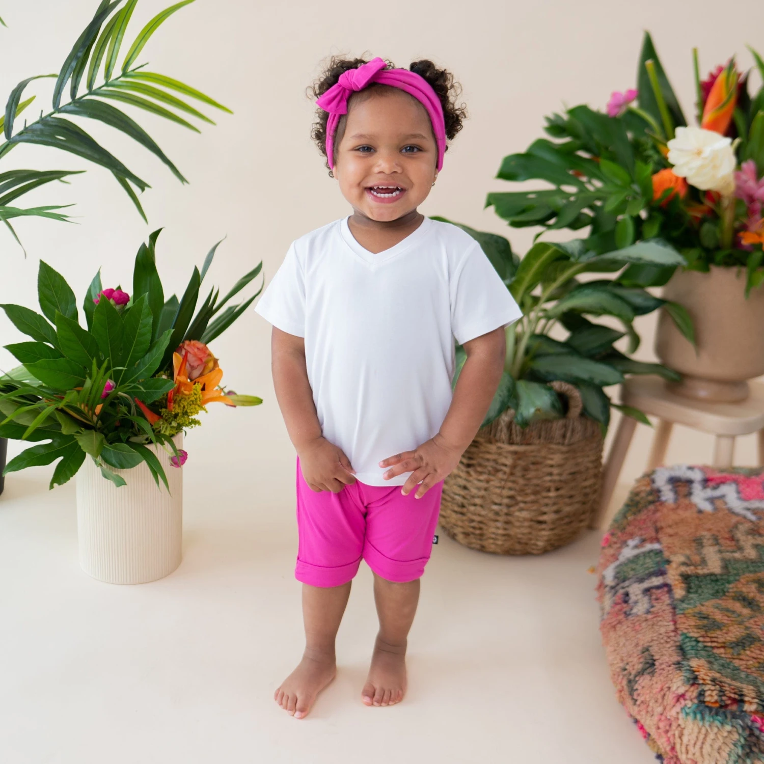 Harem Shorts In Raspberry 1 Harem Shorts In Raspberry