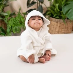 Toddler Bath Robe In Cloud -Kyte baby Store kyte baby home and bath toddler bath robe in cloud 32103730118767