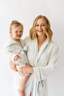 Toddler Bath Robe In Cloud With Storm Trim 6 Toddler Bath Robe In Cloud With Storm Trim -Kyte baby Store kyte baby home and bath toddler bath robe in cloud with storm trim 31738279690351