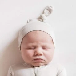Knotted Cap In Oat -Kyte baby Store kyte baby knotted caps knotted cap in oat 30009084510319