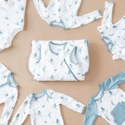Longall In Blue Heron -Kyte baby Store kyte baby long alls longall in blue heron 32715447402607