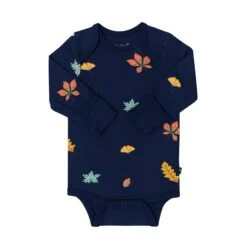 Long Sleeve Bodysuit In Foliage -Kyte baby Store kyte baby long sleeve bodysuits long sleeve bodysuit in foliage 32591549169775