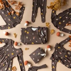 Long Sleeve Bodysuit In Fungi -Kyte baby Store kyte baby long sleeve bodysuits long sleeve bodysuit in fungi 32591423635567