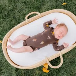 Long Sleeve Bodysuit In Fungi -Kyte baby Store kyte baby long sleeve bodysuits long sleeve bodysuit in fungi 32591423668335