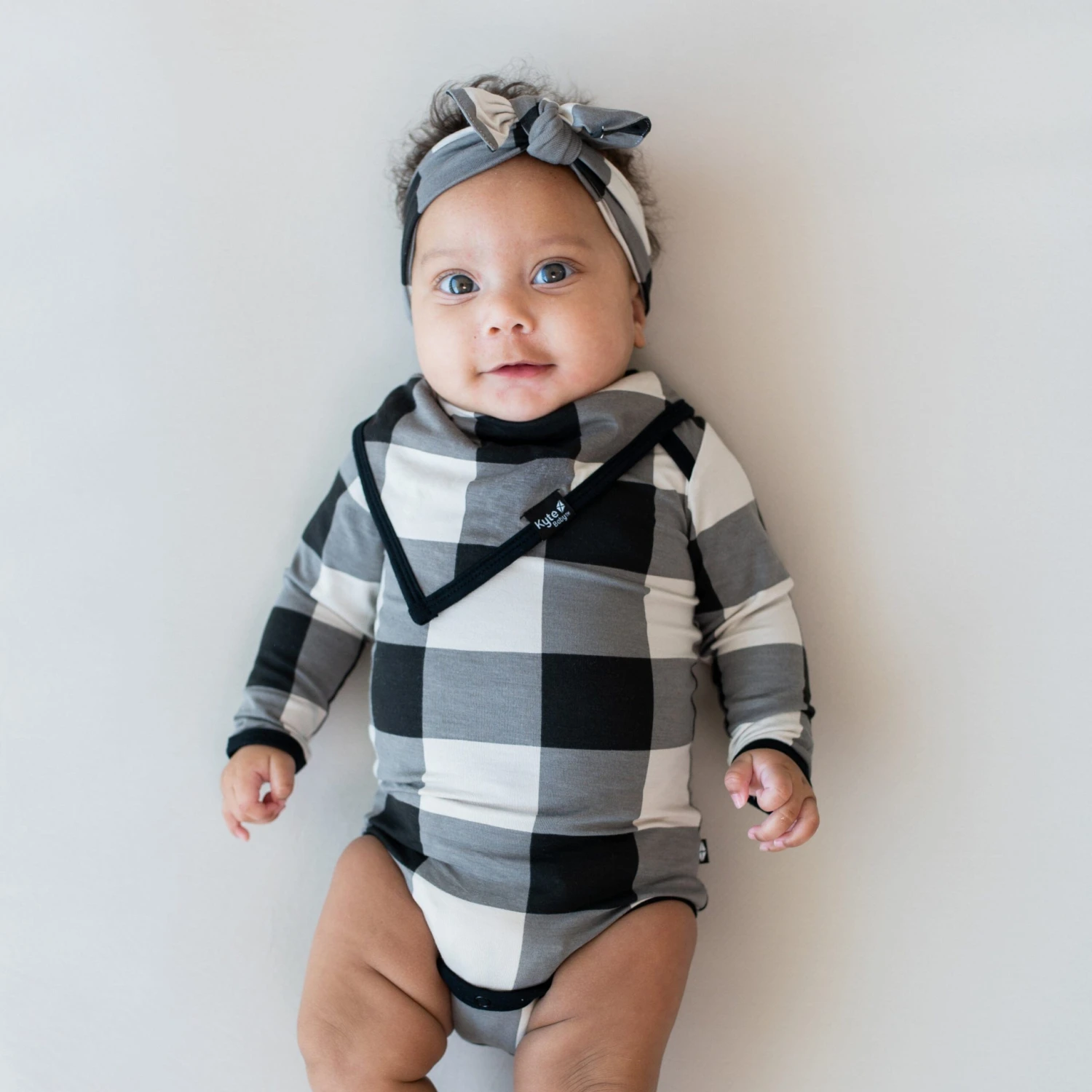 Long Sleeve Bodysuit In Midnight Plaid 4 Long Sleeve Bodysuit In Midnight Plaid - Image 4
