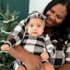 Long Sleeve Bodysuit In Midnight Plaid 8 Long Sleeve Bodysuit In Midnight Plaid -Kyte baby Store kyte baby long sleeve bodysuits long sleeve bodysuit in midnight plaid 32575558844527