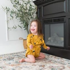 Long Sleeve Bubble Romper In Hufflepuff™ 8 Long Sleeve Bubble Romper In Hufflepuff™ -Kyte baby Store kyte baby long sleeve bubble romper long sleeve bubble romper in hufflepuff 32475840544879