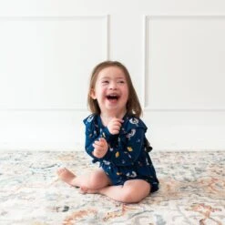 Long Sleeve Bubble Romper In Ravenclaw™ -Kyte baby Store kyte baby long sleeve bubble romper long sleeve bubble romper in ravenclaw 32475848573039