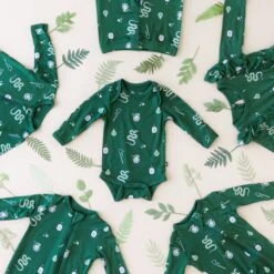 Long Sleeve Bubble Romper In Slytherin™ -Kyte baby Store kyte baby long sleeve bubble romper long sleeve bubble romper in slytherin 32475853455471