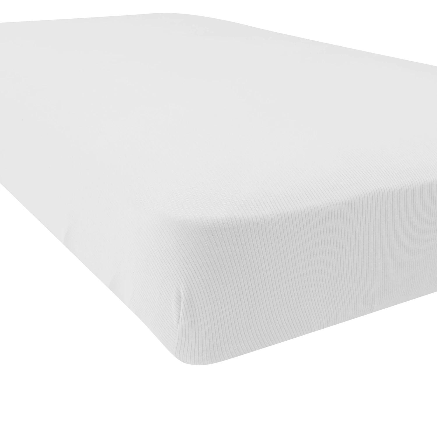 Ribbed Crib Sheet In Storm 2 Ribbed Crib Sheet In Storm - Image 2