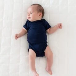 Bodysuit In Navy 7 Bodysuit In Navy -Kyte baby Store kyte baby short sleeve bodysuits bodysuit in navy 32582505070703
