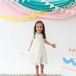 Short Sleeve Tiered Dress In Cloud Party 10 Short Sleeve Tiered Dress In Cloud Party -Kyte baby Store kyte baby short sleeve tiered dress short sleeve tiered dress in cloud party 32605506175087