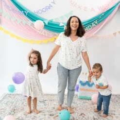 Short Sleeve Tiered Dress In Cloud Party 11 Short Sleeve Tiered Dress In Cloud Party -Kyte baby Store kyte baby short sleeve tiered dress short sleeve tiered dress in cloud party 32605515022447