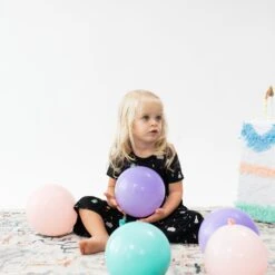 Short Sleeve Tiered Dress In Midnight Party -Kyte baby Store kyte baby short sleeve tiered dress short sleeve tiered dress in midnight party 32605506469999