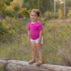 Toddler Crew Neck Tee In Raspberry -Kyte baby Store kyte baby short sleeve toddler unisex tee toddler crew neck tee in raspberry 32290342502511