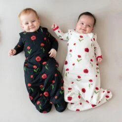 Sleep Bag In Midnight Poppies 1.0 -Kyte baby Store kyte baby sleep bag 1 0 tog sleep bag in midnight poppies 1 0 32550110101615