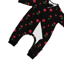 Slumber Suit In Midnight Poppies -Kyte baby Store kyte baby slumber suit slumber suit in midnight poppies 32531782828143