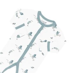 Footie In Blue Heron -Kyte baby Store kyte baby snap footies footie in blue heron 32715315314799