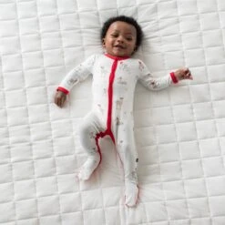 Footie In Cloud Deer 9 Footie In Cloud Deer -Kyte baby Store kyte baby snap footies footie in cloud deer 32701764763759