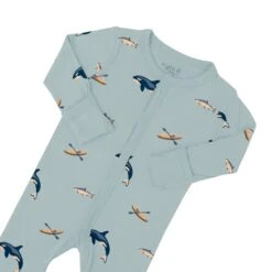 Footie In Coastline 9 Footie In Coastline -Kyte baby Store kyte baby snap footies footie in coastline 32530617401455