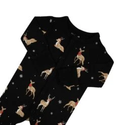 Footie In Midnight Deer -Kyte baby Store kyte baby snap footies footie in midnight deer 32700258222191