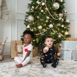 Footie In Midnight Deer -Kyte baby Store kyte baby snap footies footie in midnight deer 32701808377967