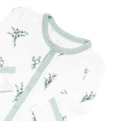 Romper In Eucalyptus 9 Romper In Eucalyptus -Kyte baby Store kyte baby snap romper printed romper in eucalyptus 30876490727535