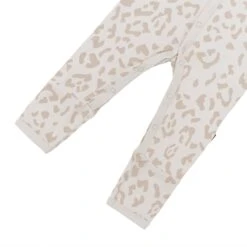 Romper In Oat Leopard -Kyte baby Store kyte baby snap romper romper in oat leopard 32326400114799