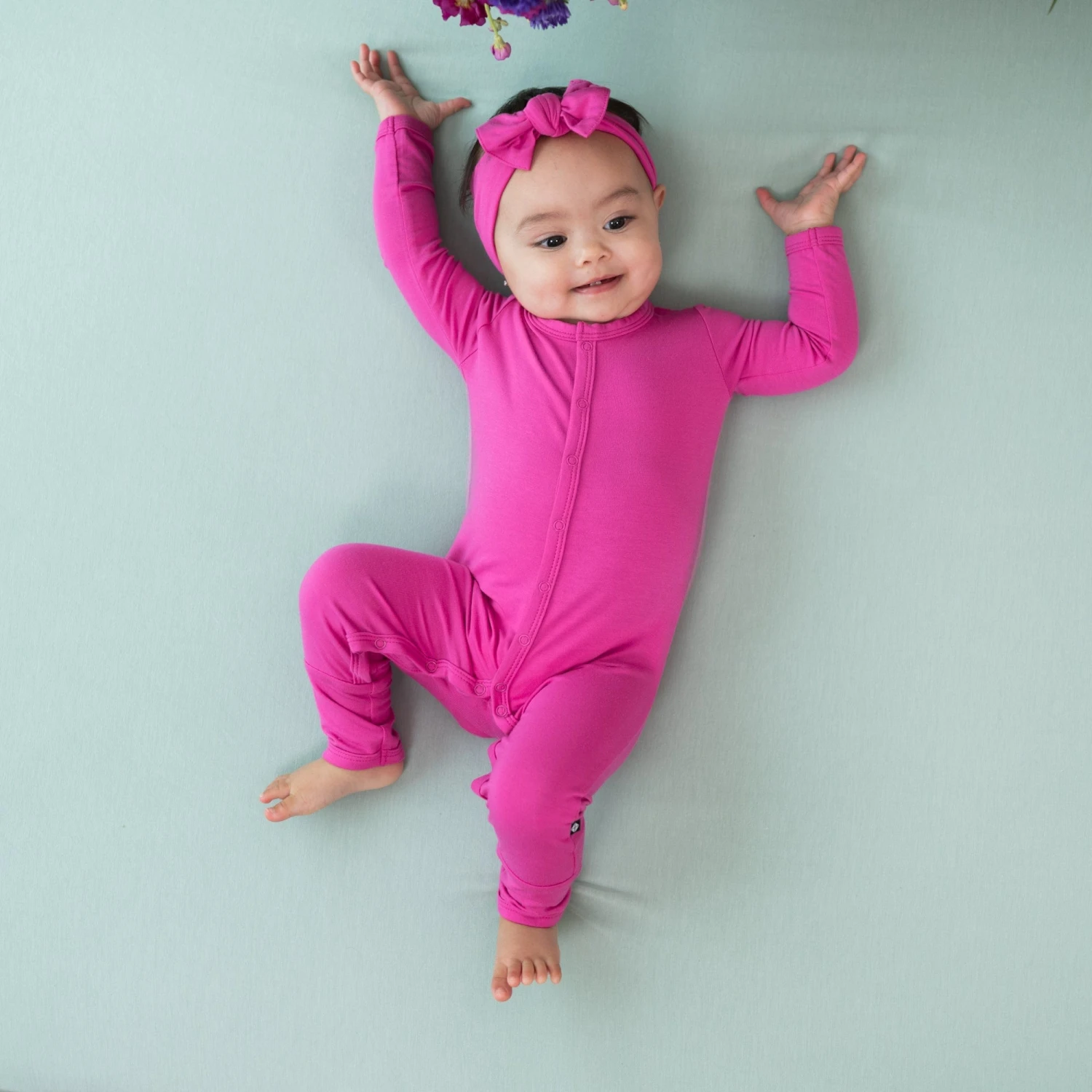 Romper In Raspberry 3 Romper In Raspberry - Image 3