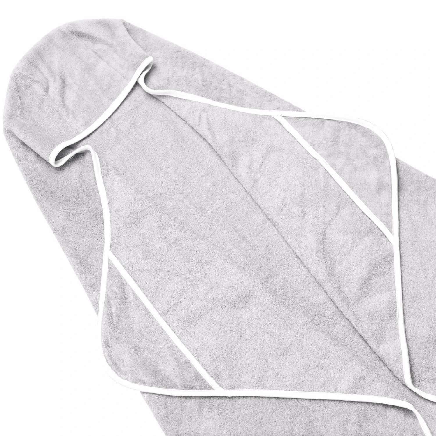 Toddler Hooded Bath Towel In Storm With Cloud Trim 4 Toddler Hooded Bath Towel In Storm With Cloud Trim - Image 4