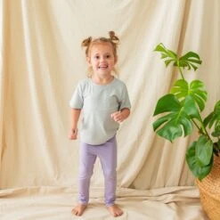 Toddler Leggings In Taro