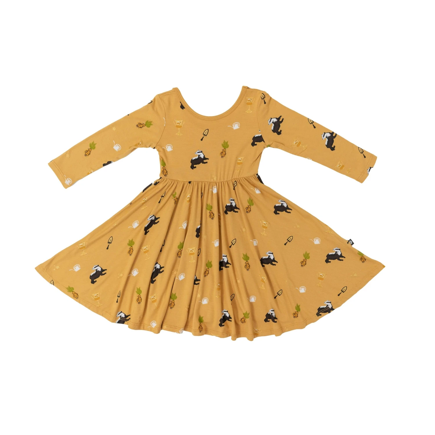 Long Sleeve Twirl Dress In Hufflepuff™ 2 Long Sleeve Twirl Dress In Hufflepuff™ - Image 2