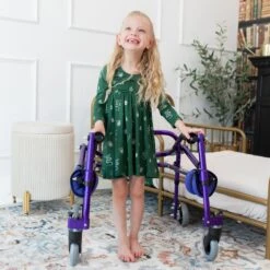 Long Sleeve Twirl Dress In Slytherin™