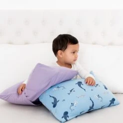 Toddler Pillowcase In Taro -Kyte baby Store kyte baby toddler pillow case taro toddler toddler pillowcase in taro 32582502678639