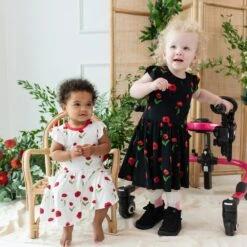 Pocket Dress In Cloud Poppies 10 Pocket Dress In Cloud Poppies -Kyte baby Store kyte baby toddler short sleeve pocket dress pocket dress in cloud poppies 32550104170607