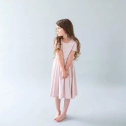 Twirl Dress In Blush