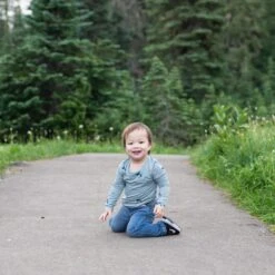 Long Sleeve Toddler Crew Neck Tee In Coastline -Kyte baby Store kyte baby toddler unisex tee long sleeve toddler crew neck tee in coastline 32519485096047