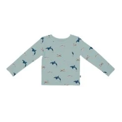 Long Sleeve Toddler Crew Neck Tee In Coastline