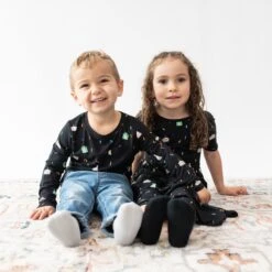 Long Sleeve Toddler Crew Neck Tee In Midnight Party 10 Long Sleeve Toddler Crew Neck Tee In Midnight Party -Kyte baby Store kyte baby toddler unisex tee long sleeve toddler crew neck tee in midnight party 32605515874415