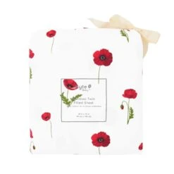 Twin Sheet In Cloud Poppies -Kyte baby Store kyte baby twin sheets cloud poppies twin sheet twin sheet in cloud poppies 32531619774575