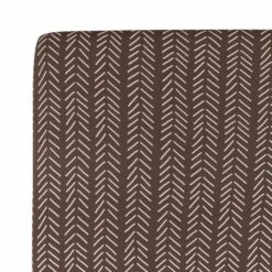 Twin Sheet In Espresso Herringbone 5 Twin Sheet In Espresso Herringbone -Kyte baby Store kyte baby twin sheets espresso herringbone twin sheet twin sheet in espresso herringbone 32730069500015