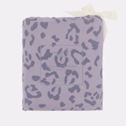 Twin Sheet In Taro Leopard -Kyte baby Store kyte baby twin sheets taro leopard twin sheet twin sheet in taro leopard 32326557040751