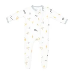 Zippered Footie In Icon -Kyte baby Store kyte baby zippered footies zippered footie in icon 31468412076143