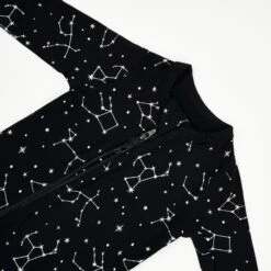 Zippered Footie In Midnight Constellation -Kyte baby Store kyte baby zippered footies zippered footie in midnight constellations 31709807411311
