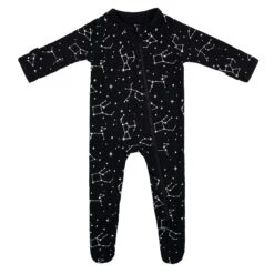 Zippered Footie In Midnight Constellation -Kyte baby Store kyte baby zippered footies zippered footie in midnight constellations 31709807444079